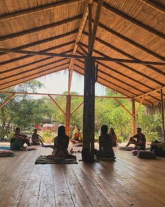 Amazonian wisdom in a sacred space.